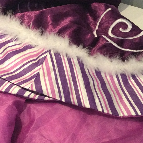Purple Peppermint Christmas Tree Skirt - Picture 10 of 11